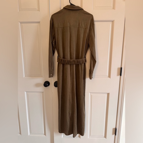 Zara faux suede midi dress NWT M - Picture 5 of 7